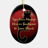 Cat Ornament Personalisiert Cat Decoration Geschen (Hinten)