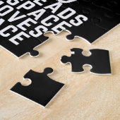 Cat outline with feline grace poem black jigsaw puzzle (Seite)