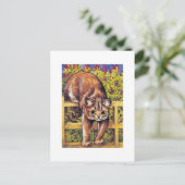 Cat over Fence, Louis Wain Postkarte (Stehend Vorderseite)
