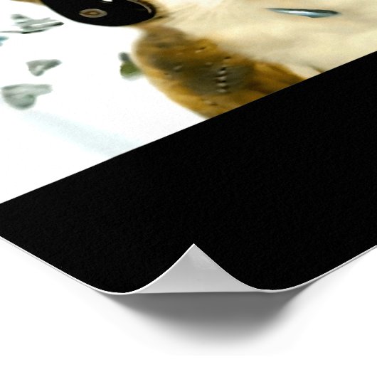 Cat Owl Funny Cursed Internet Trendy Meme Funny Me Poster (Ecke)