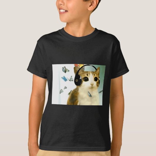 Cat Owl Funny Cursed Internet Trendy Meme Funny Me T-Shirt (Vorderseite)