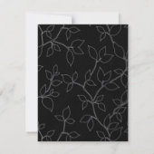 Cat & Owl Halloween Hochzeitskarte RSVP Karte (Rückseite)