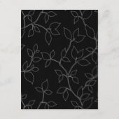 Cat & Owl Halloween Hochzeitsrichtungskarten Begleitkarte (Rückseite)