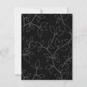 Cat & Owl Halloween Probe Abendessen Einladung (Rückseite)