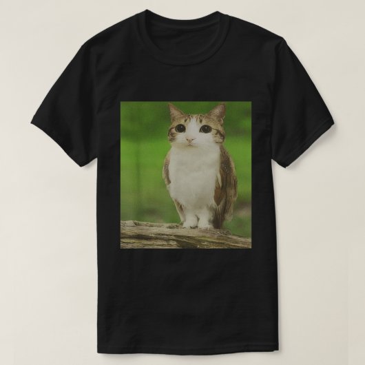 Cat Owl Meme | Verfluchtes Tier-Hybriddesign T-Shirt (Design vorne)