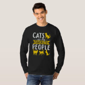 Cat Owner Cats are my favorite people T-Shirt (Vorne ganz)