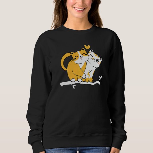 Cat Owner Cute Cat Baby Cats Owner I Cute Cats Sweatshirt (Vorderseite)