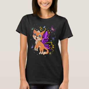 Cat Owner Fantasy Butterfly Katze Niedlich Pet Cha T-Shirt