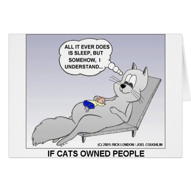 Cat Owner Funny Giebt T-Shirts & Sammlerstücke (Vorderseite (Horizontal))