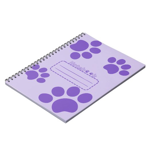Cat Pads lila Tagebuchheft Notizblock (Linke Seite)