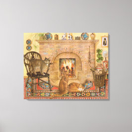 Cat Painting-Leinwand Leinwanddruck