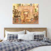 Cat Painting-Leinwand Leinwanddruck (Insitu (Schlafzimmer))