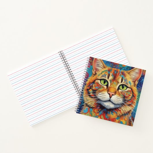 Cat Painting-Notebook Notizblock (Innenseite)