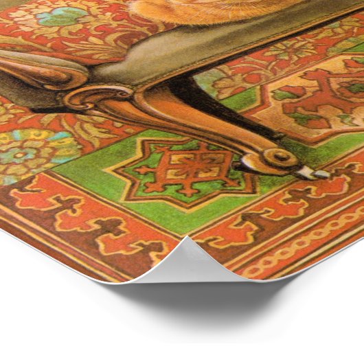 Cat Painting Poster (Ecke)