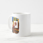 Cat Painting Tiger Lion Artistic Animals Lover Gra Kaffeetasse (Vorderseite Links)