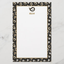 Cat Paisley Briefpapier