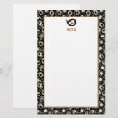 Cat Paisley Briefpapier (Vorne/Hinten)