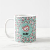 Cat Paisley - Korallen und Minze Kaffeetasse (Links)