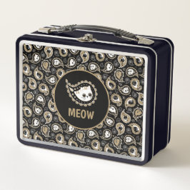 Cat Paisley Metall Brotdose