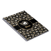 Cat Paisley Notizblock (Rechte Seite)