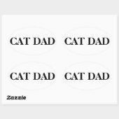 Cat Papa Aufkleber (Blatt)