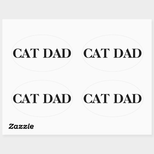 Cat Papa Aufkleber (Blatt)