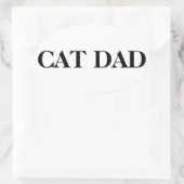 Cat Papa Aufkleber (Tasche)