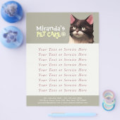 Cat Paper Cut Art Pet Care Food Shop Tierklinik Flyer (Einzeln)