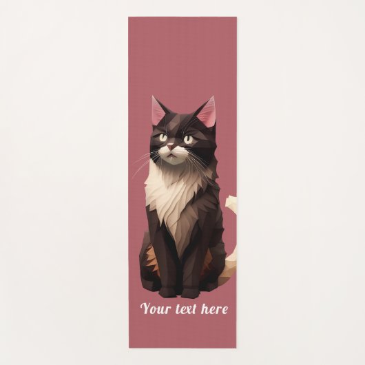 Cat Paper Cut Art Pet Care Food Shop Tierklinik Yogamatte (Vorderseite)