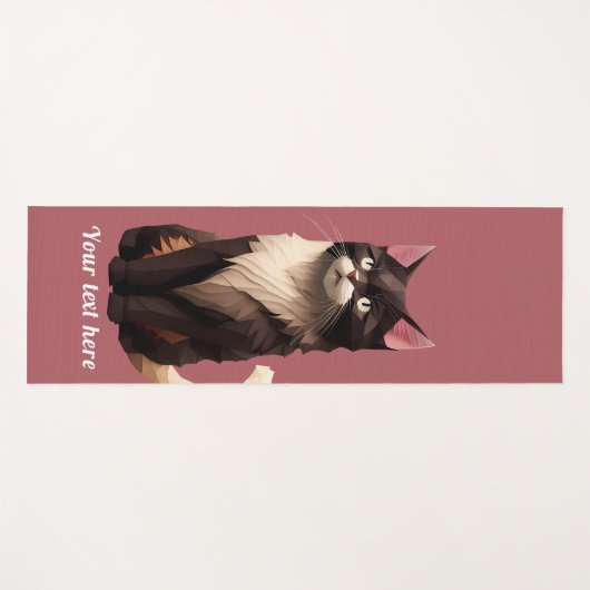 Cat Paper Cut Art Pet Care Food Shop Tierklinik Yogamatte (Vorderseite (Horizontal))