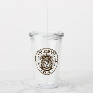 Cat Parent Club – For Humans Owned by Cats Acryltrinkbecher