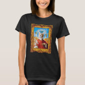 Cat Parody Renaissance Painting Weird Cat Saint T-Shirt (Vorderseite)