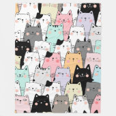 Cat Party 60x80 Fleece Blanket (Vorderseite)