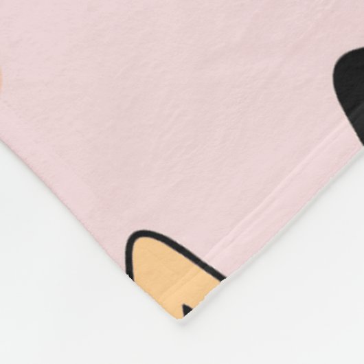 Cat Party 60x80 Fleece Blanket (Ecke)