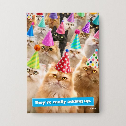 Cat Party Button (Vorderseite)