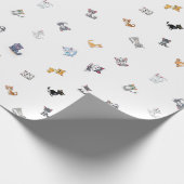 Cat Party Geschenkpapier (Ecke)