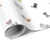 Cat Party Geschenkpapier (Rolleneckpunkt)