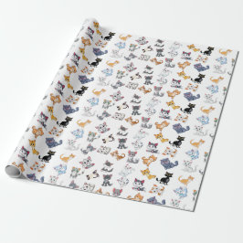 Cat Party Geschenkpapier