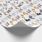 Cat Party Geschenkpapier (Ecke)