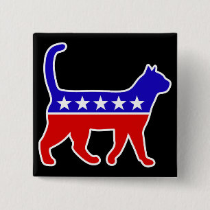 Cat Party Logo Feline Politics Grosses Party von M Button