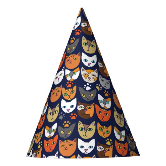 Cat Party Partyhütchen (Vorderseite)