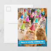 Cat Party Postkarte (Vorne/Hinten)