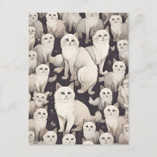 Cat Party Postkarte