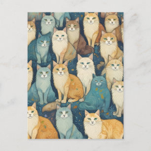 Cat Party Postkarte