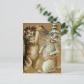 "Cat Party with Confetti" von Maurice Boulanger Postkarte (Stehend Vorderseite)