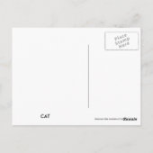 Cat Patchwork Pet Postkarte (Rückseite)