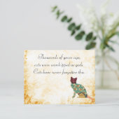 Cat Patchwork Pet Postkarte (Stehend Vorderseite)