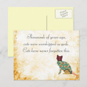 Cat Patchwork Pet Postkarte (Vorne/Hinten)