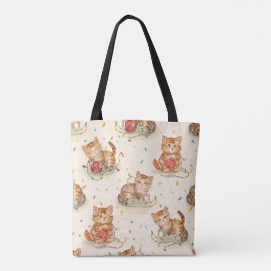cat pattern christmas tasche (Rückseite)