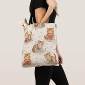 cat pattern christmas tasche (Von Nahem)